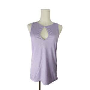BiB! Lavender Ribbed Keyhole Tank Top Sz. Small NWOT